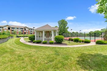 On-site playground, tennis court, and basketball court